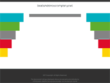 Tablet Screenshot of bostondancecompany.net